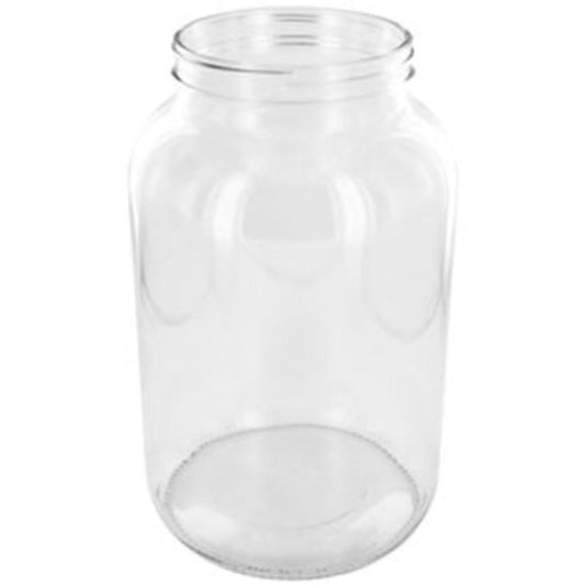 Glass Jar 1 GAL Wide Mouth Flint - No Lid