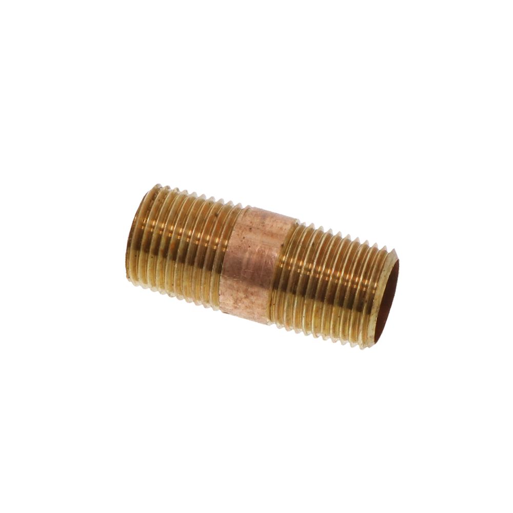 Lead-Free Red Brass Nipple 1/2 MIP x 2 L