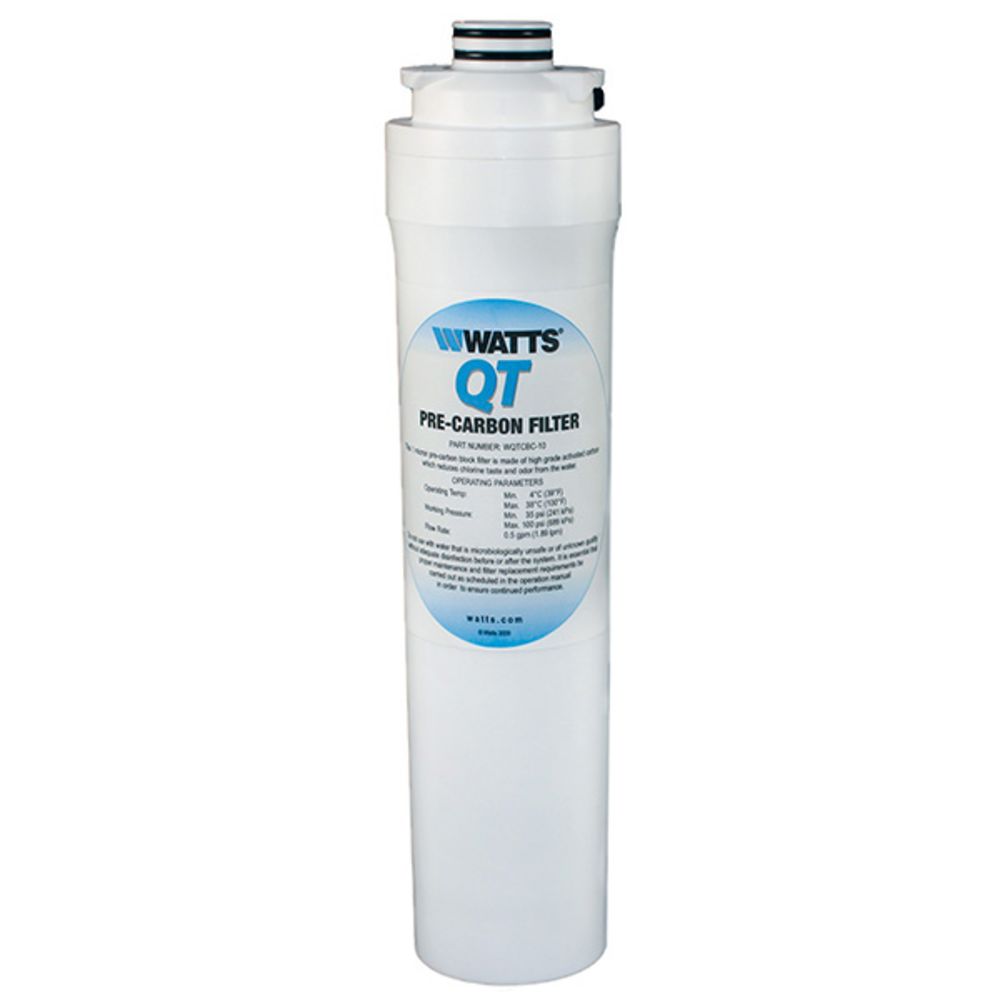 Watts WQTCBC-10 QT Quick Twist Carbon Block Prefilter