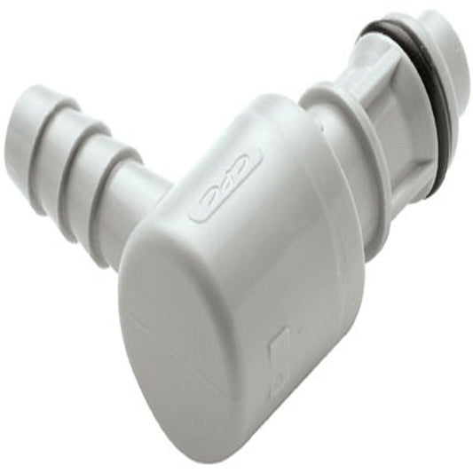 EFC23412 Non-Valved Hose Barb Elbow Coupling Insert 1/4 ID Barb