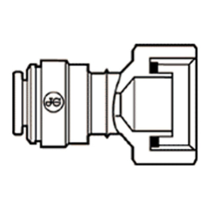 John Guest Faucet Connector BSPP - 3/8 x 3/4 BSPP