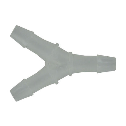 FitQuik Polypropylene Union Y Barb Fitting - 1/4 ID x 1/4 ID x 1/4 ID