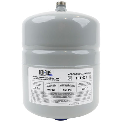 Neo-Pure Thermal Expansion Tank 2.1 gal  3/4 MNPT OPEN BOX
