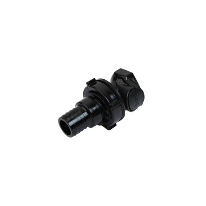 HFCD161257 Valved Panel Mount Hose Barb Coupling Body  3/4 ID Barb