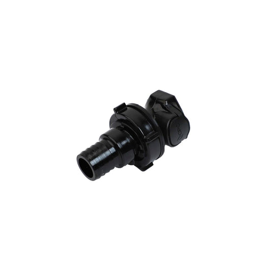 HFCD161257 Valved Panel Mount Hose Barb Coupling Body  3/4 ID Barb