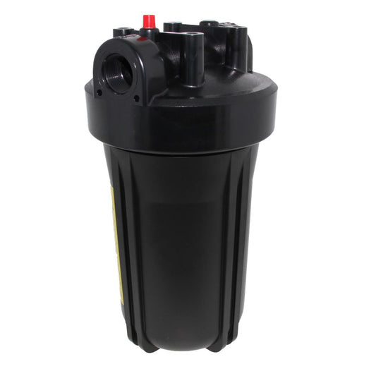 10" Neo-Pure Big Flow Filter Housing Black Cap/Black Sump with Pressure Relief 3/4"