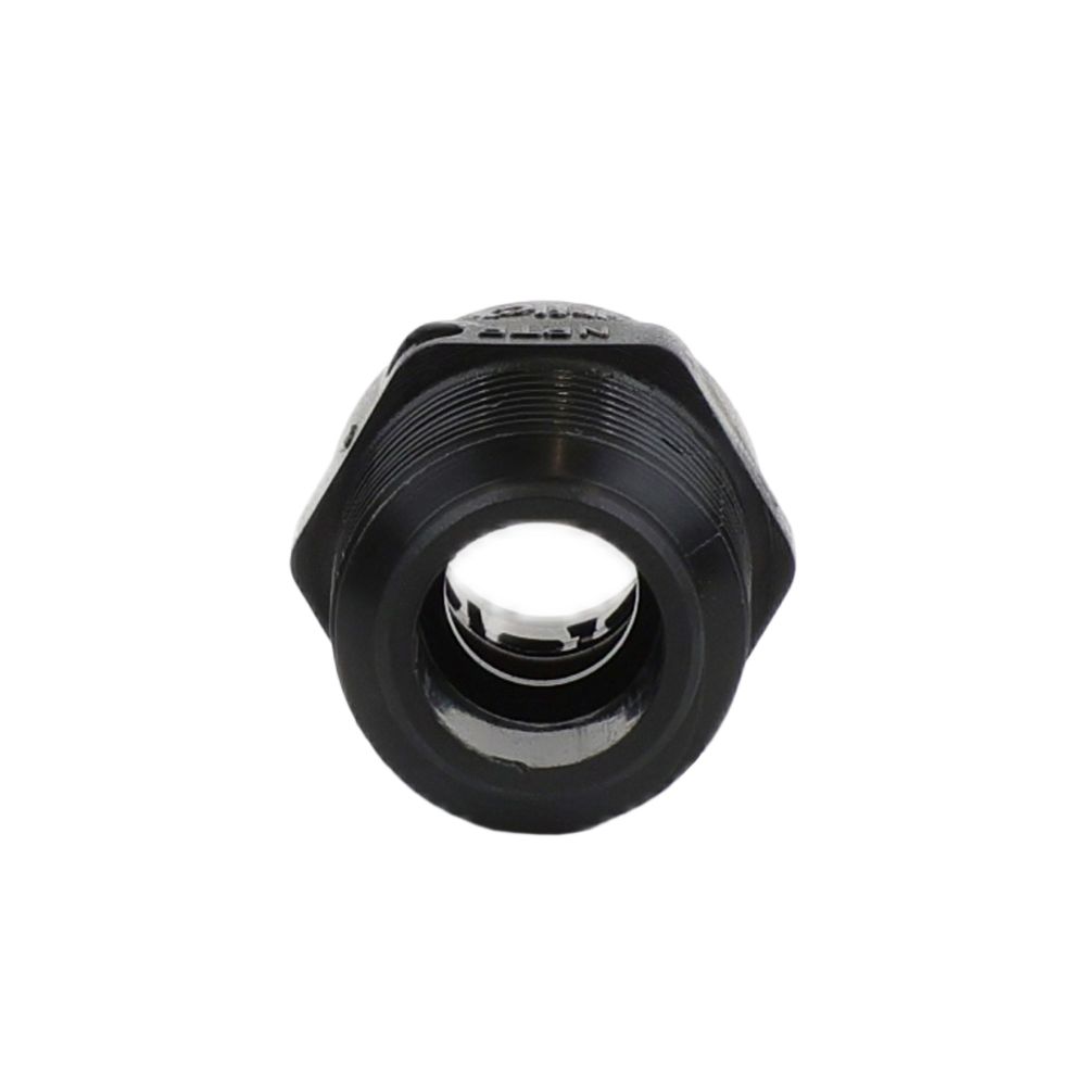 Parker Kynar Male Connector Black - 1/2 x 1/2 NPTF