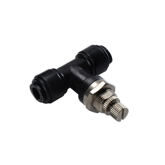 NeoFit - Acetal Black Flow Control Bulkhead 3/8" tube