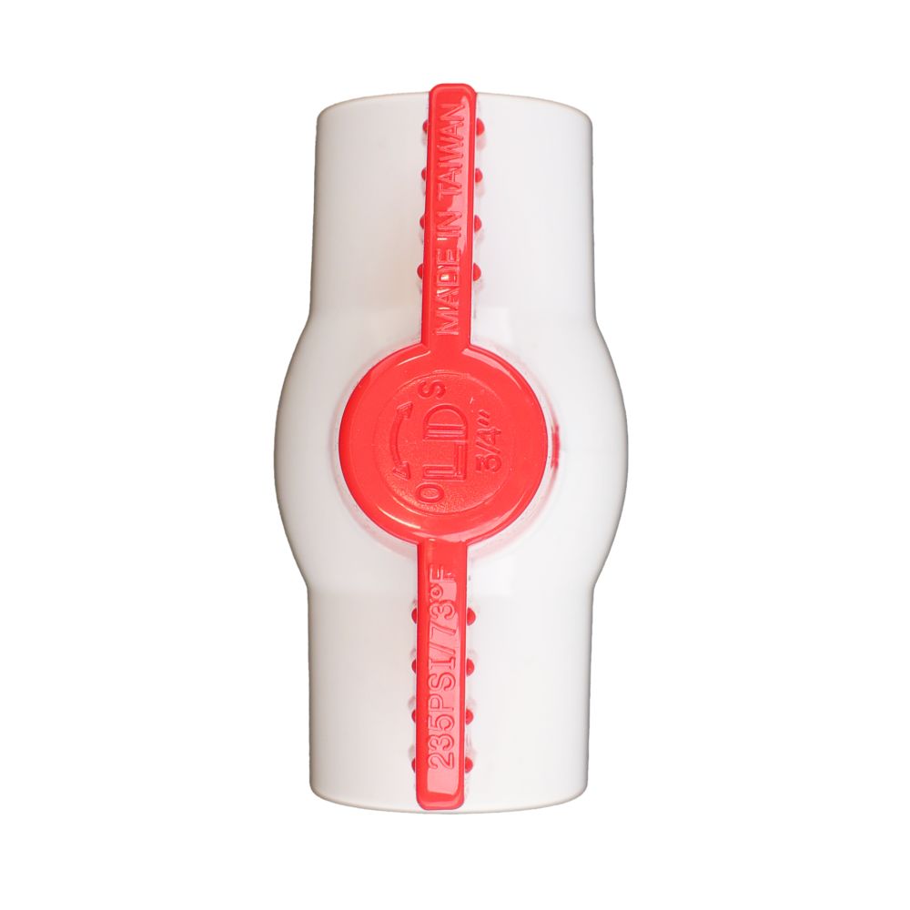 Schedule 40 PVC Molded-In-Place Ball Valve 3/4" FPT