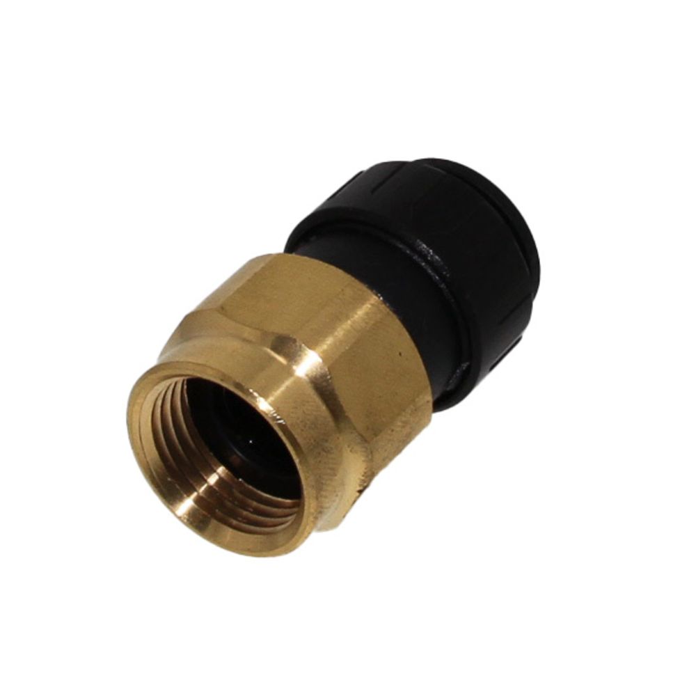 John Guest ProLock Female Connector NPS - 1 CTS x 1 NPS [Brass Nut]