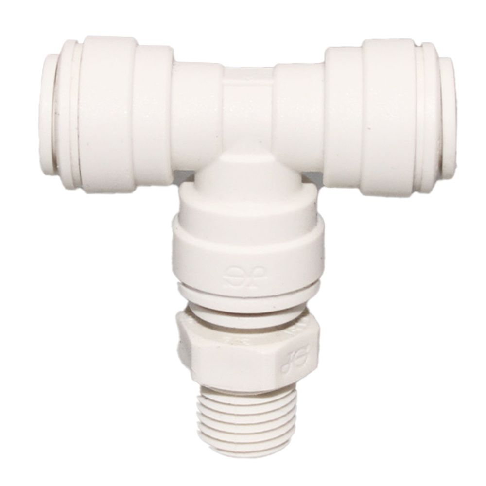 John Guest Swivel Branch Tee Polypro - 3/8 x 1/4 NPTF