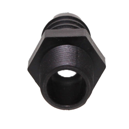 Male Barb Adapter - 5/8 ID x 3/8 MNPT - Black Polypropylene