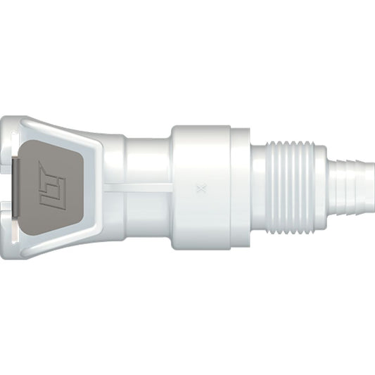 LinkTech 40AC Series Straight Female, Valved, 3/8" PTF, Natural Acetal, Buna N