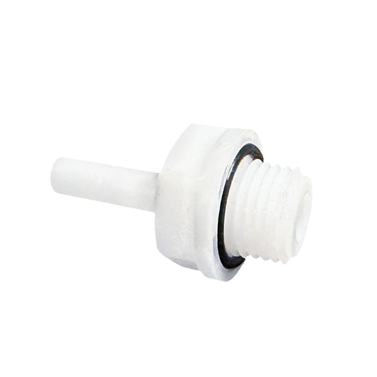 NeoFit - Acetal Natural White Stem Adapter 6mm stem x 1/8"BSPT