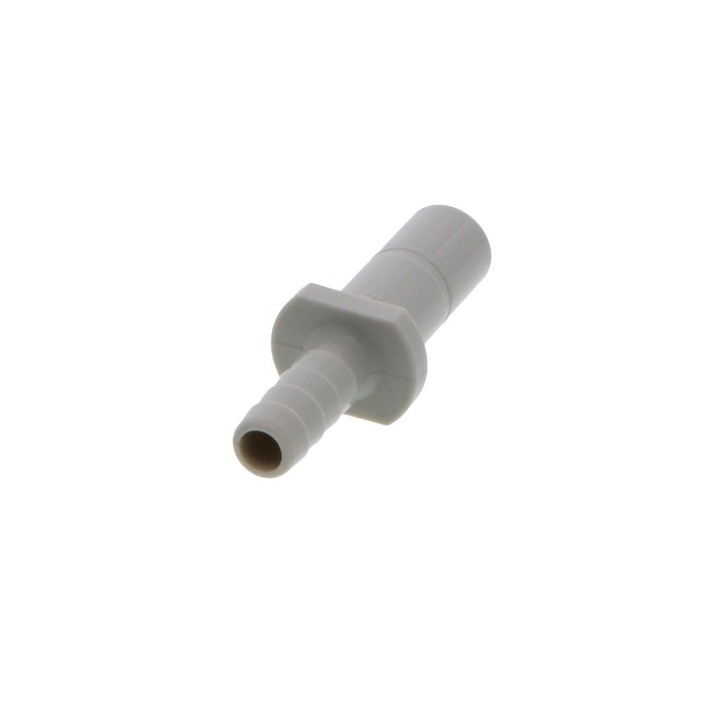 DMfit Stem Barb Straight Connector - 3/8" OD Stem x 1/4" ID Barb