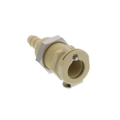 PLC1600412 Panel Mount Hose Barb Coupling Body 1/4 ID Barb