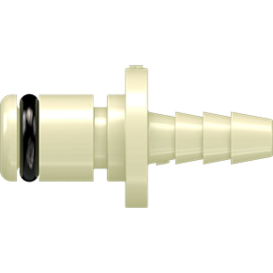 LinkTech 20PP Series Straight Male, Non-valved, 1/8" HB, Molded Almond Color, Polypropylene