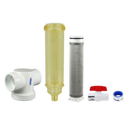 Rusco Chemically Resistant Spin Down Filter T Style 1-1/2" SS - 100 Mesh [152 micron]