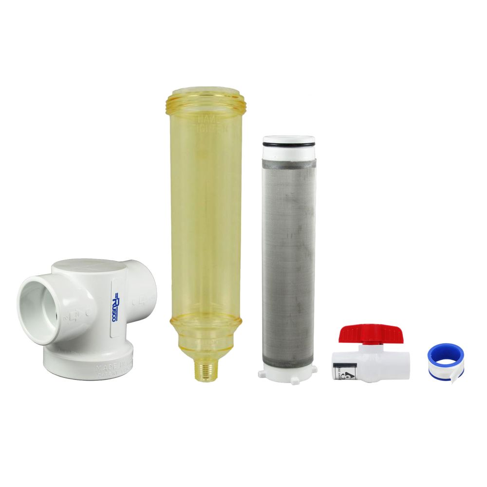 Rusco Chemically Resistant Spin Down Filter T Style 2" SS - 200 Mesh [74 micron]