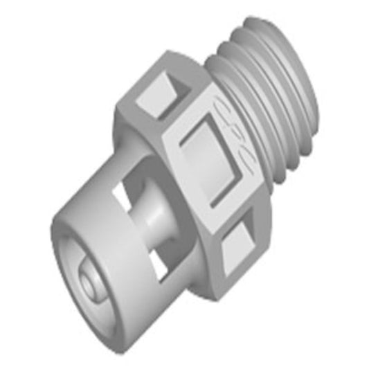 KS2 Straight Fitting Natural Polypropylene 1/4-28 UNF X 1/16 HB