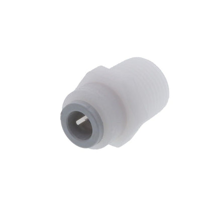 Kynar PVDF Male Connector - 3/8 x 1/2 NPTF