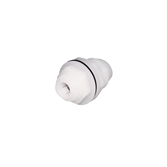 NeoFit - Acetal Natural White Bulkhead Connector 3/8" tube