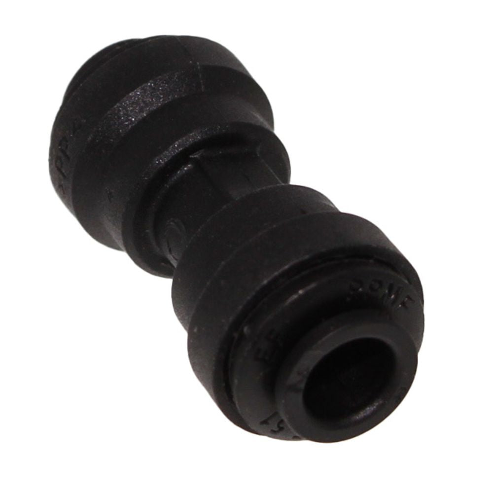 John Guest Union Connector Black Polypropylene  - 5/16