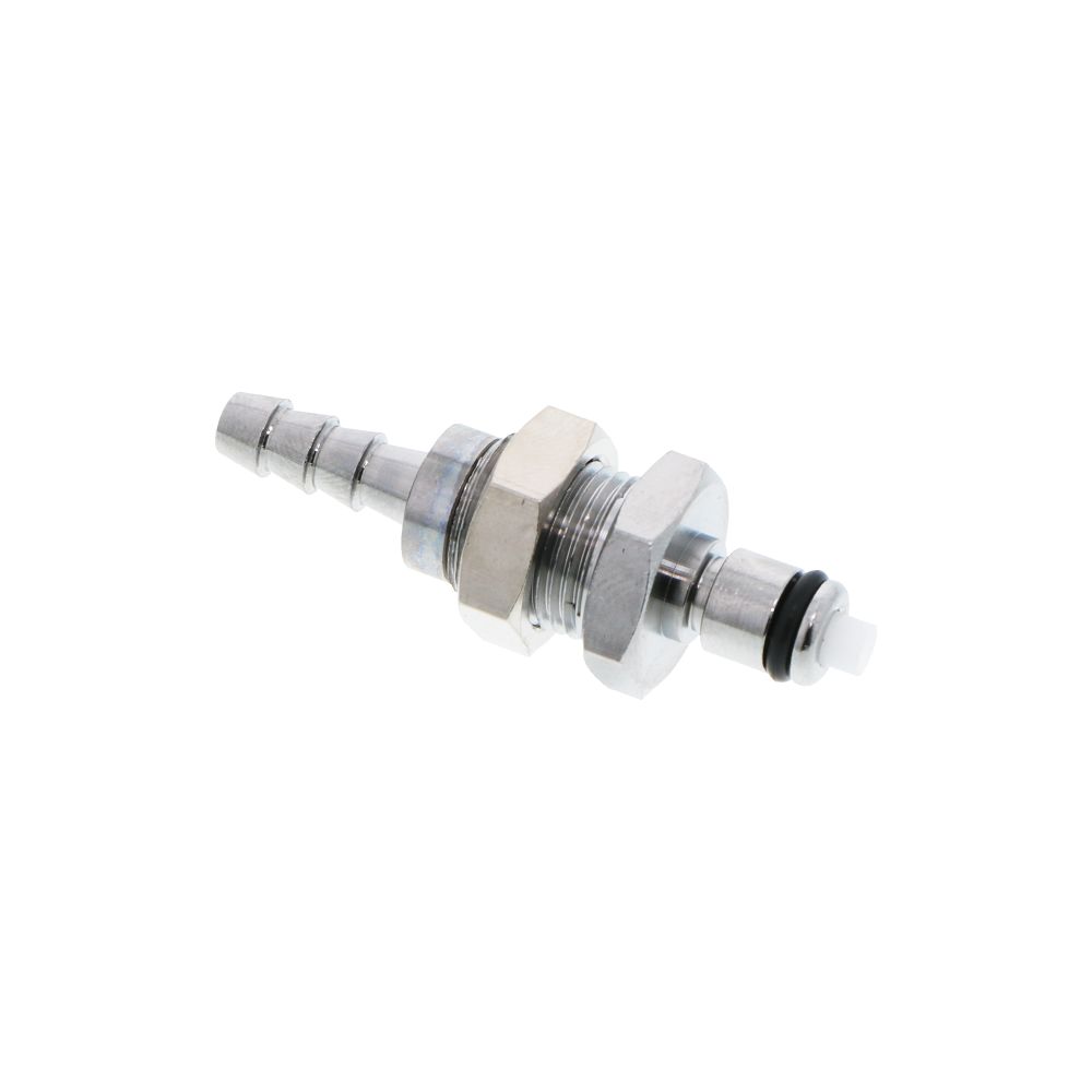 MCD4203 Valved Panel Mount Hose Barb Coupling Insert 3/16 ID Barb