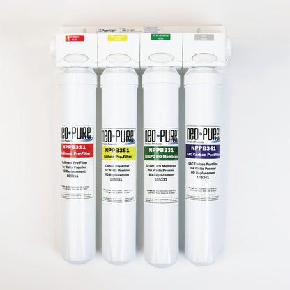 Neo-Pure RO Pure Plus VOC 4 Pack Filter Kit Replacement For Watts Premier 531160
