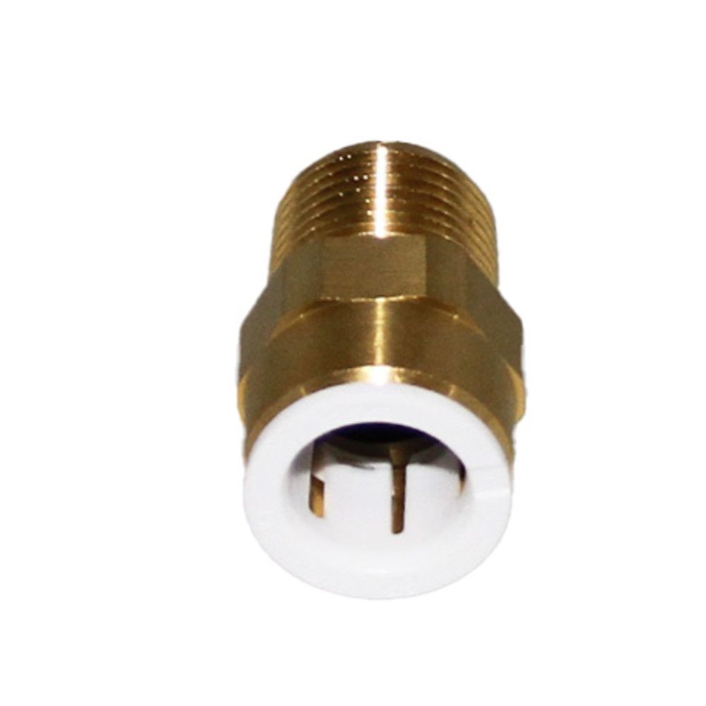 John Guest Lead-Free Brass Male Connector NPT - 1/2 CTS x 1/2 NPT
