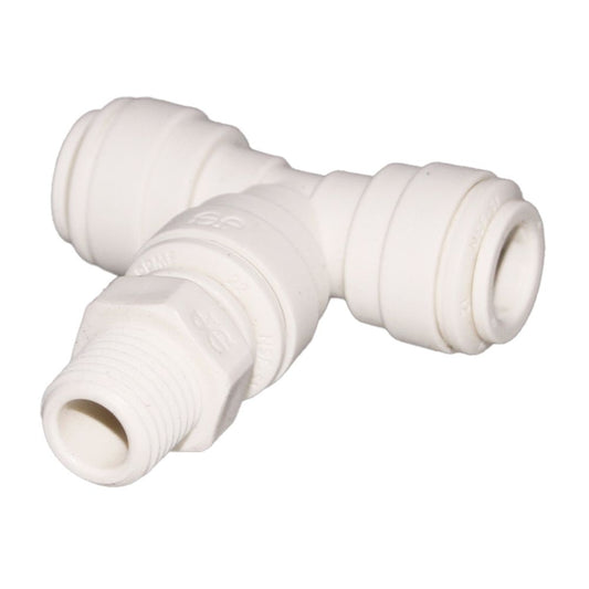 John Guest Swivel Branch Tee Polypro - 1/4 x 1/8 NPTF