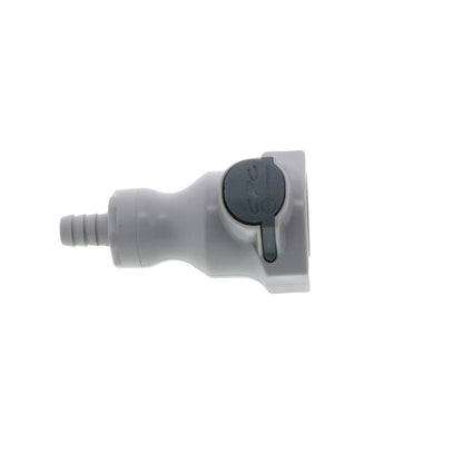 UDC Valved In-Line Hose Barb Coupling Body - 3/8 ID Barb Buna-N O-Ring