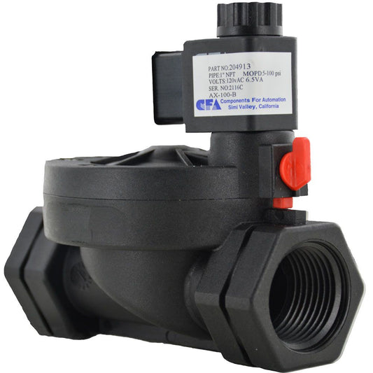 2-Way Solenoid Valve Normally Closed 1" NPT 120V