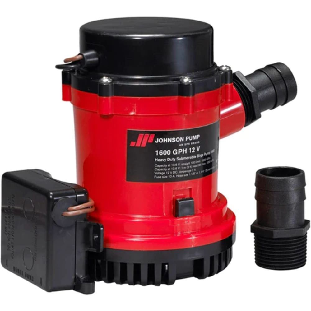 Johnson Heavy Duty - Submersible Bilge Pump 1600 GPH Combo [with Electro-Magnetic Switch]