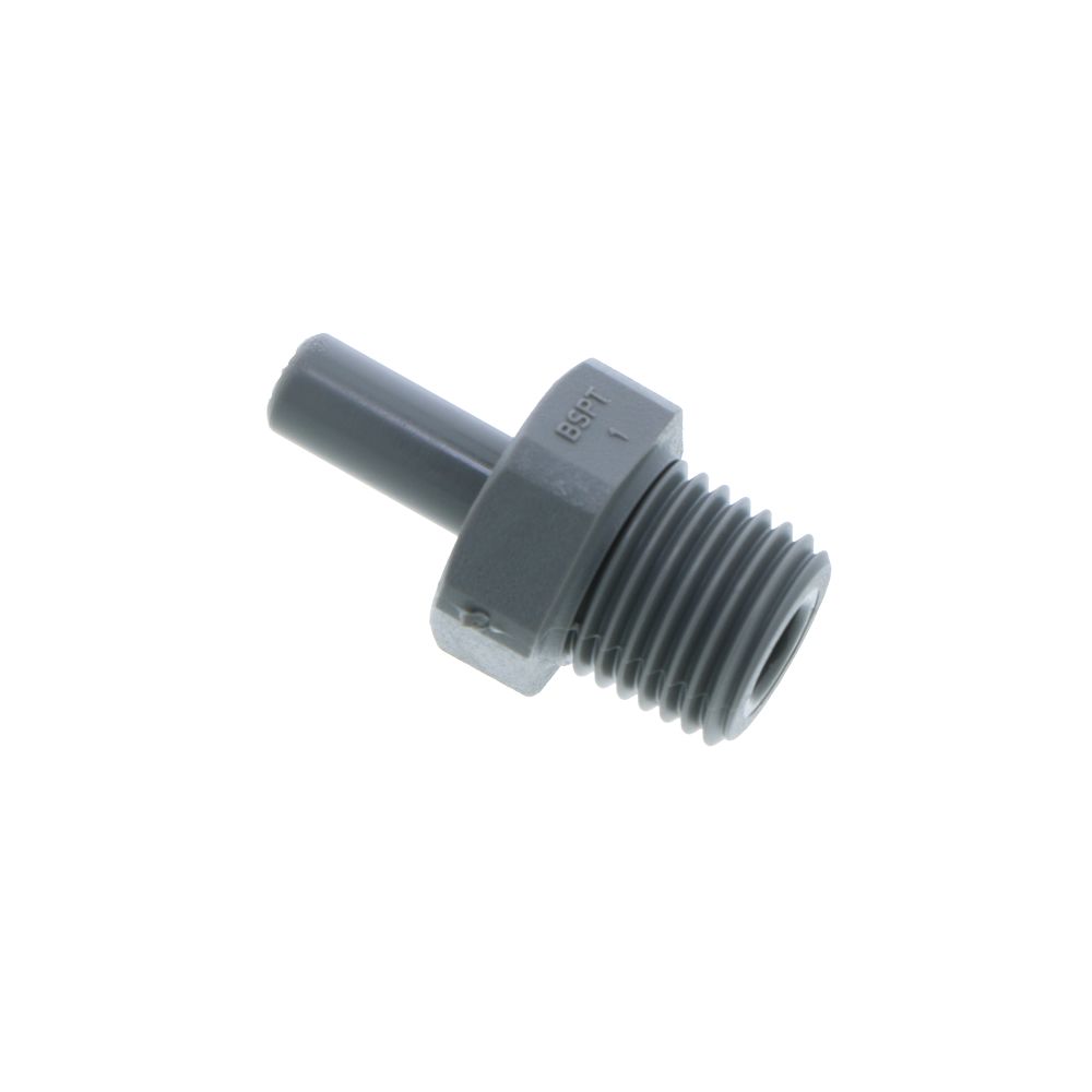 John Guest Stem Adapter BSPT - 1/4 x 1/4  BSPT