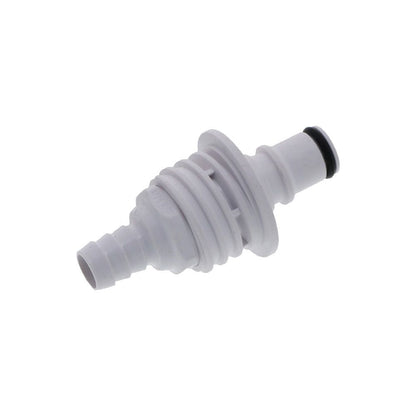 NS4D4200606 ABS Valved Panel Mount Hose Barb Coupling Insert 3/8 ID Barb