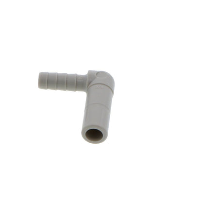 DMfit Stem Elbow Barb Connector  - 3/8" OD Stem x 1/4" ID Barb