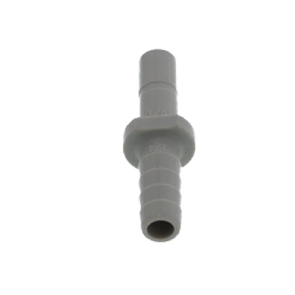 DMfit Stem Barb Straight Connector - 1/4" OD Stem x 1/4" ID Barb