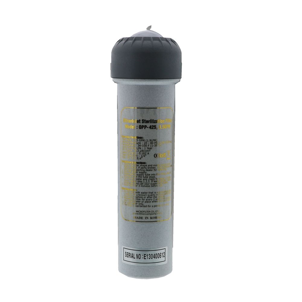 Microfilter Residential UV 1/2gpm 4 watts - NO Ballast