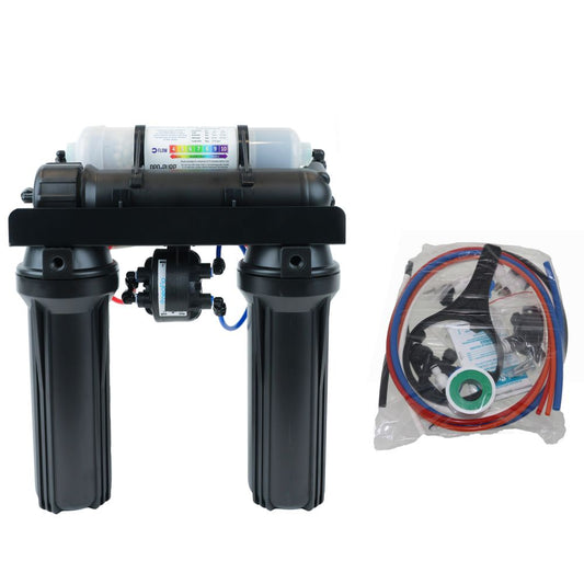 Neo-Pure 4 Stage RO Manifold Retrofit, 75 GPD, Alkaline Remineralizer, Permeate Pump