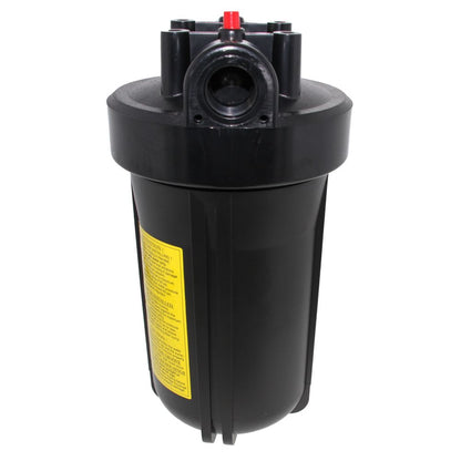 10" Neo-Pure Big Flow Filter Housing Black Cap/Black Sump with Pressure Relief 3/4"