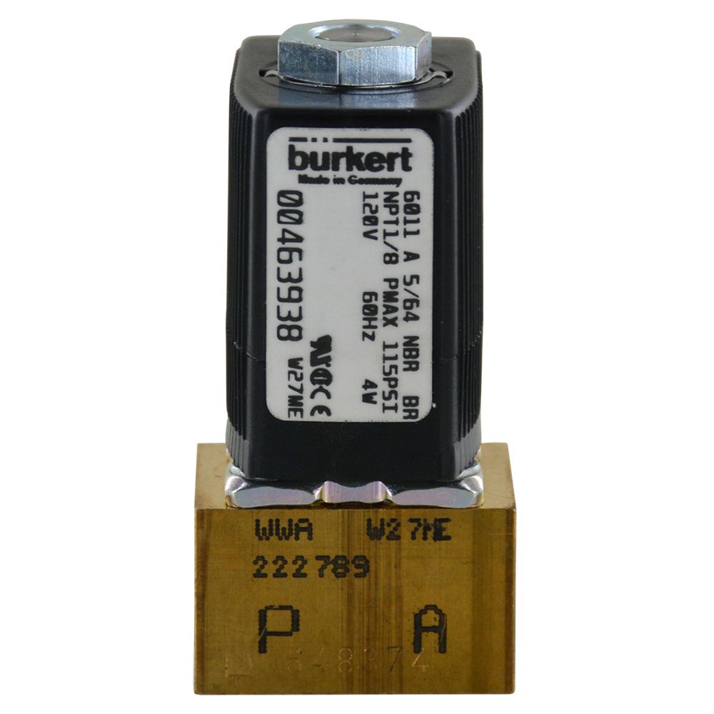 Burkert 00463938 2/2 Miniature Solenoid Valve Brass Body