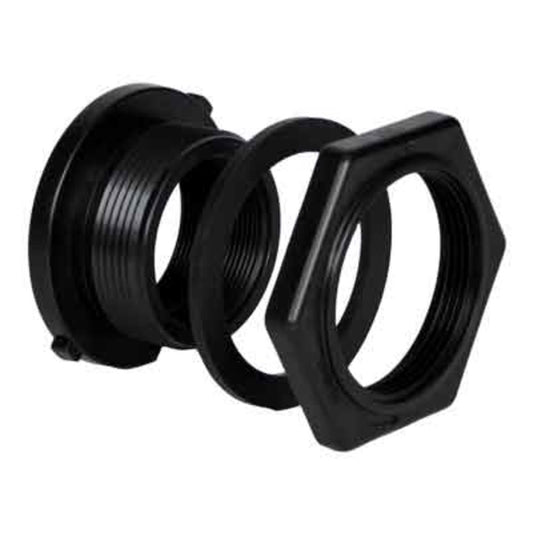Norwesco 3" Double Threaded Polypropylene Bulkhead Fitting