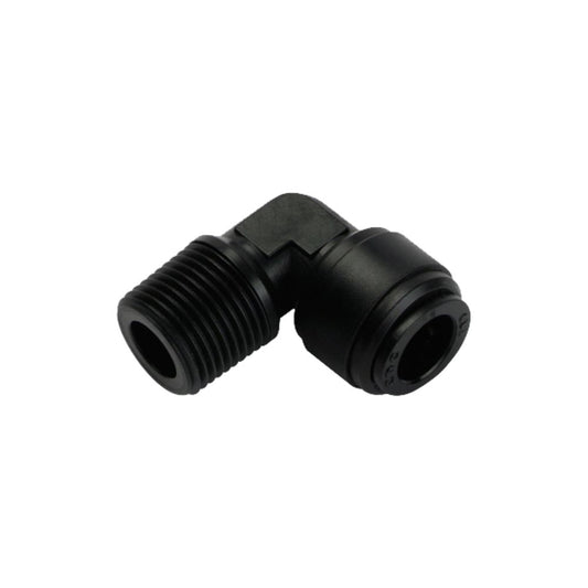 NeoFit - Acetal Black Male Elbow 3/8"tube x 3/8"NPTF
