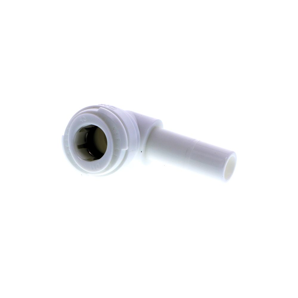 DMFit ATEU0606 Plug-In Stem Elbow - 3/8 Tube x 3/8 Stem - White
