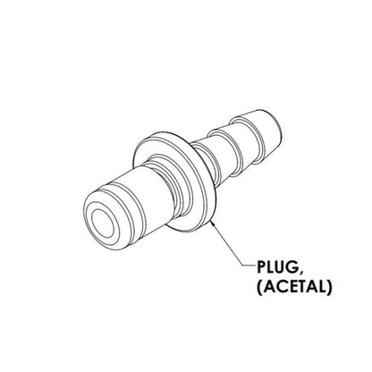 LinkTech 20AC In-Line Plug, NV, 3/16" HB