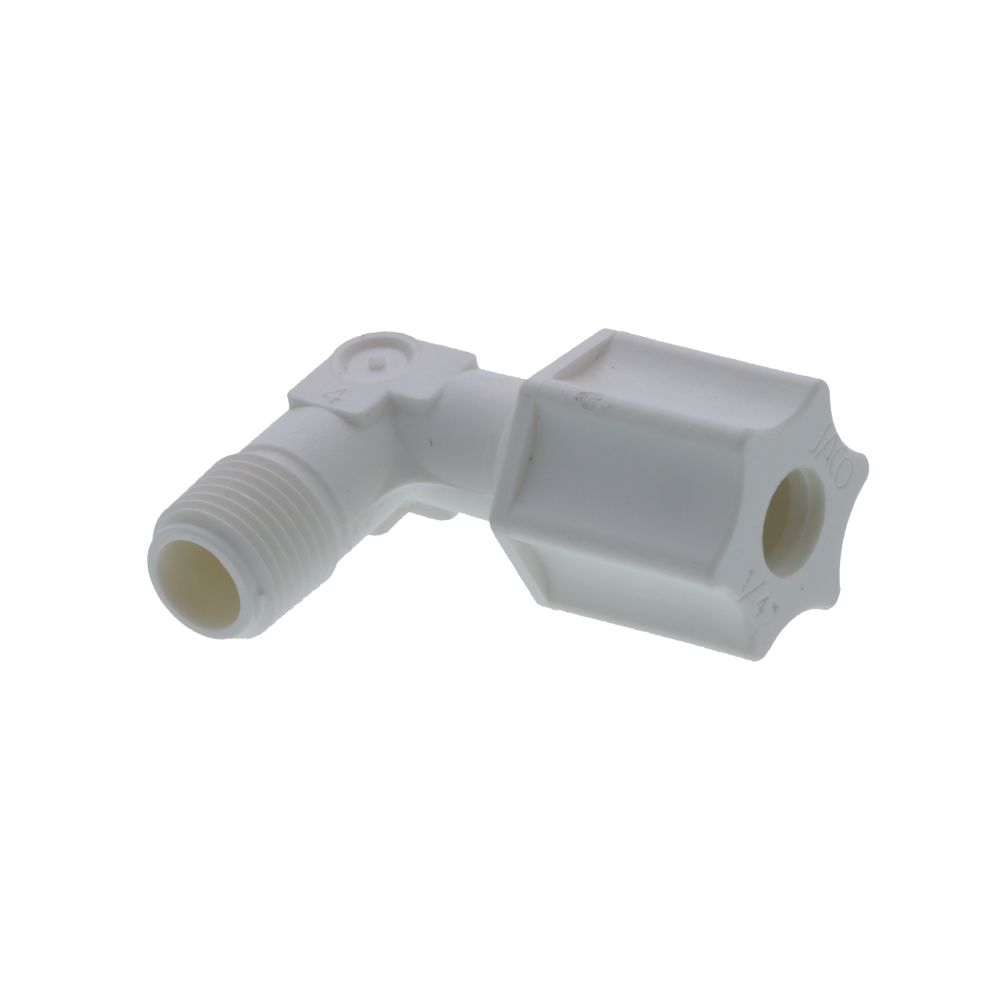 JACO 40-4-2-P-PG Polypropylene Male Elbow 1/4 OD Tube x 1/8 MPT