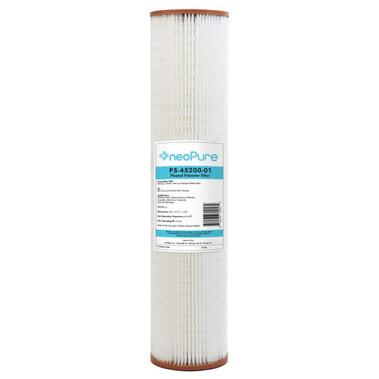 Neo-Pure PS-45200-01 20" BB High Efficiency Pleated Filter 1 micron