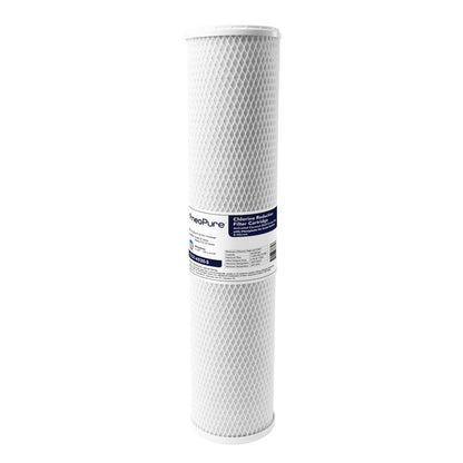Neo-Pure CTO1-4520-S 4-1/2" x 20" Carbon Block Filter 5 Micron with 6 oz Siliphos CTO/Scale Prevention