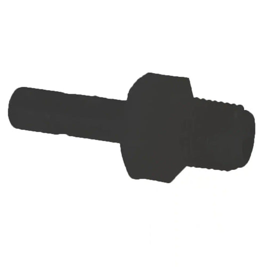 Black Kynar PVDF Tube Stem Adapter Male - 3/8 x 3/8 NPTF